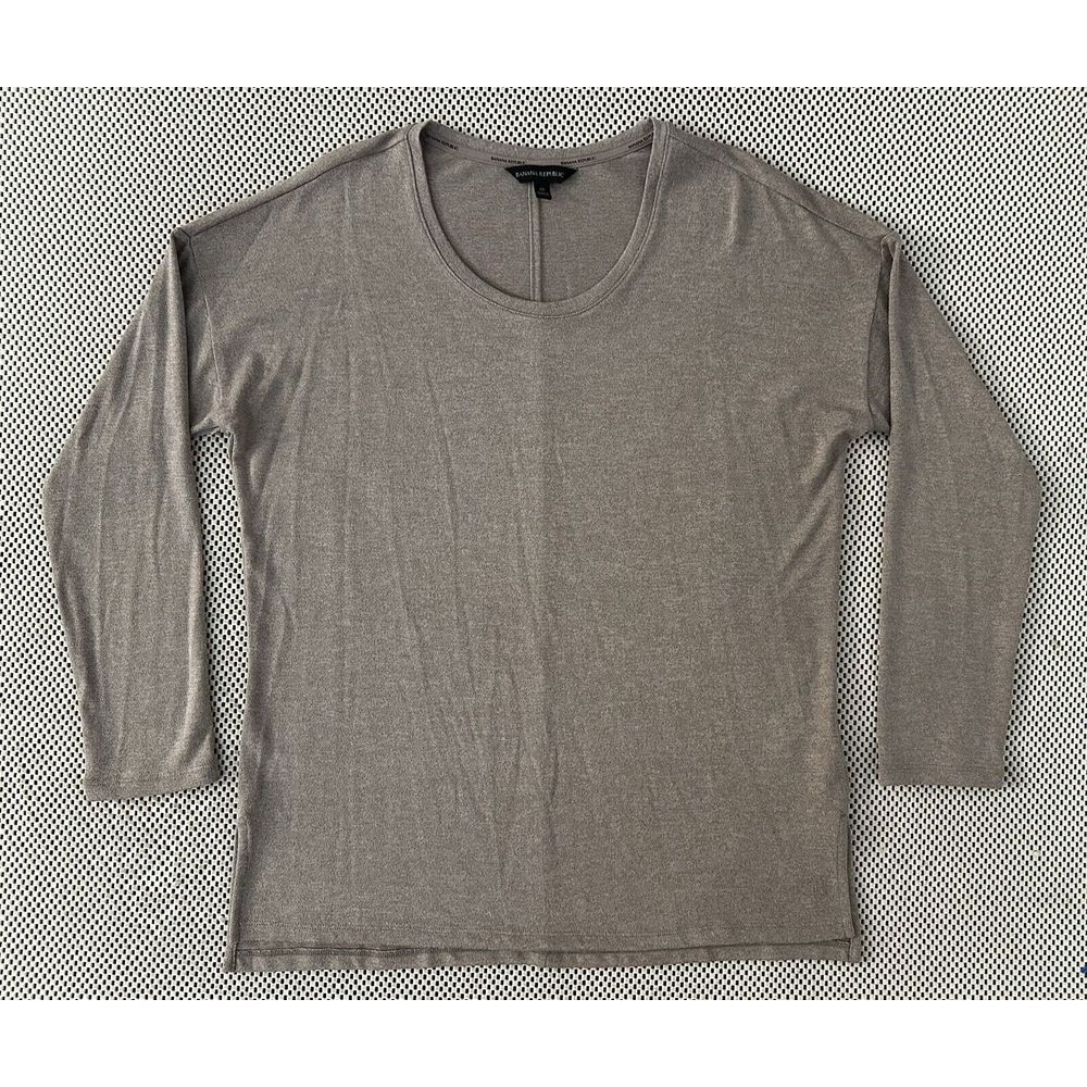 Banana Republic Pullover Knit Top Sweater Womens Size Medium Long Sleeve Stretch